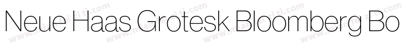 Neue Haas Grotesk Bloomberg Bold字体转换